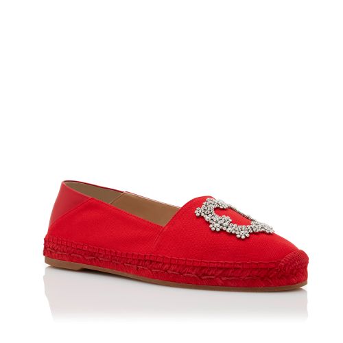 Red Cotton Espadrilles , £825