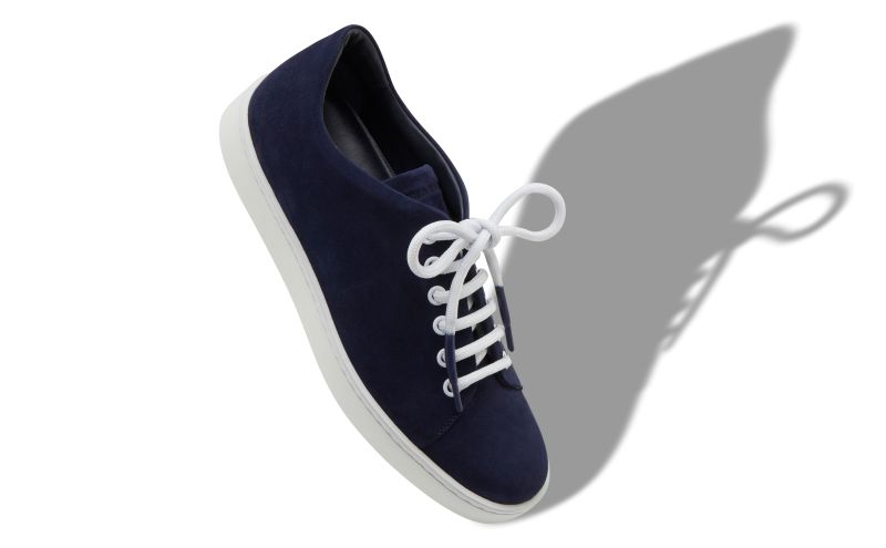 Semanada, Navy Blue Suede Lace-Up Sneakers 
 - £525.00 