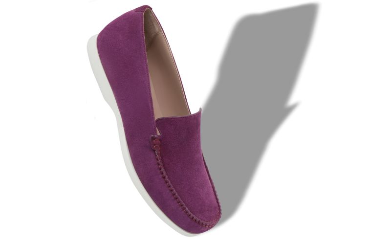 Monaco, Purple Suede Boat Shoes - CA$965.00 