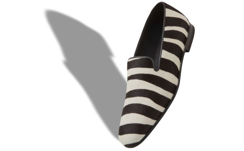 Mario, Zebra Print Calf Hair Loafers - US$975.00