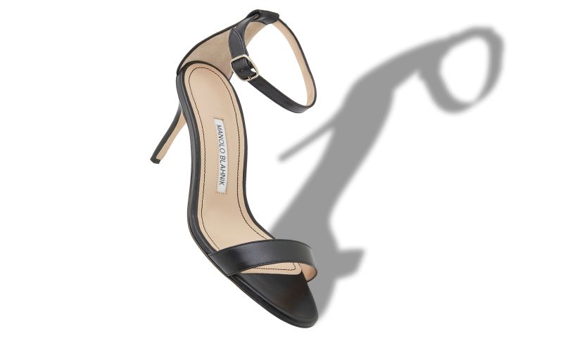 Chaos, Black Nappa Leather Ankle Strap Sandals
 - CA$995.00 