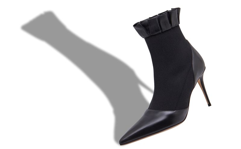 Nafar, Black Nappa Leather Ankle Boots - US$1,350.00