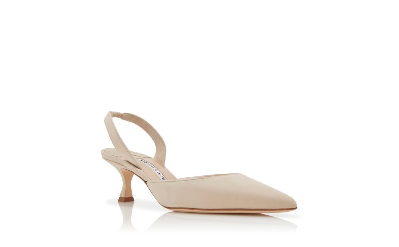 Carolyne, Light Beige Suede Slingback Pumps - AU$1,275.00