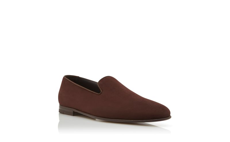 Mario, Dark Brown Suede Loafers  - €795.00