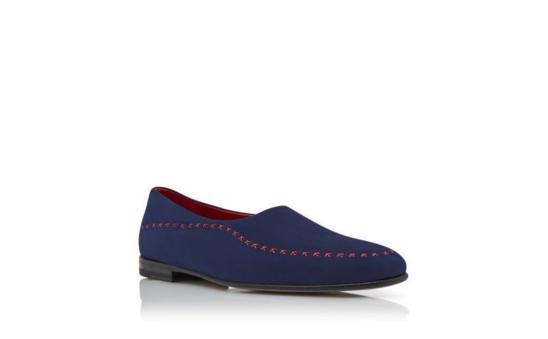 Sparto, Navy Blue and Red Suede Low Cut Slippers - £338.00