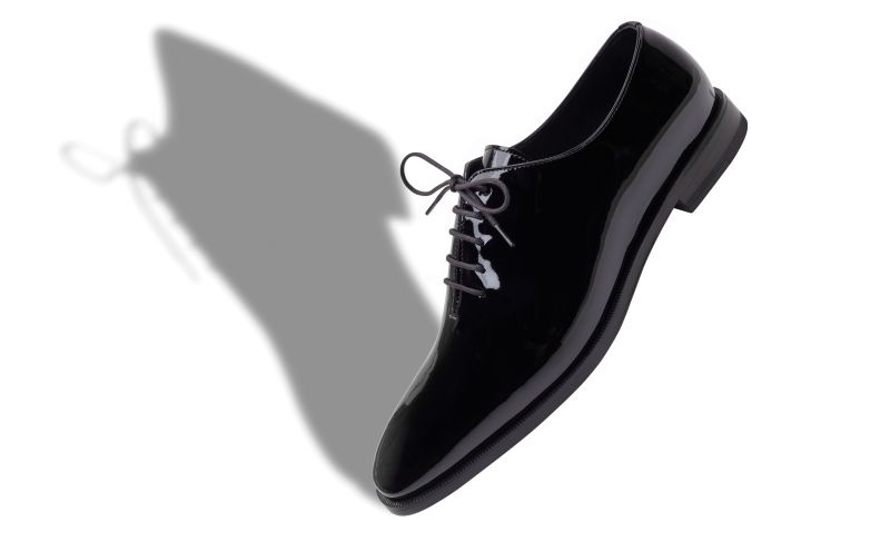 Snowdon, Black Calf Leather Lace-Up Shoes - US$1,045.00