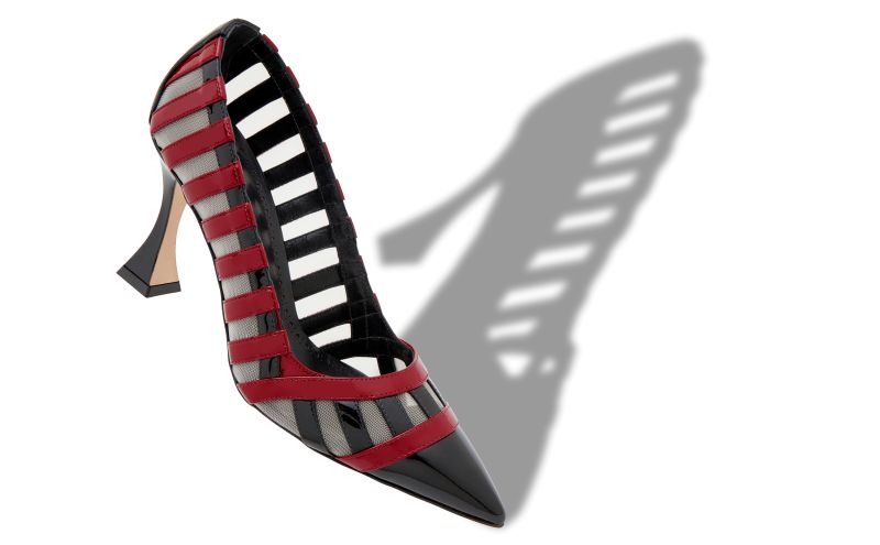 Filumena, Black and Red Patent Leather Pumps  - US$698.00 