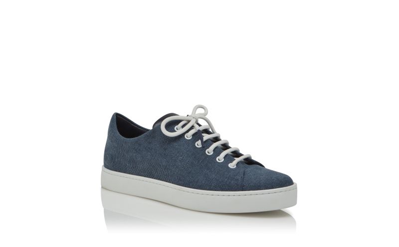 Semanado, Blue Denim Lace-Up Sneakers  - £263.00