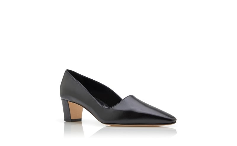 Munisopla, Black Nappa Leather Pointed Toe Pumps - CA$1,195.00