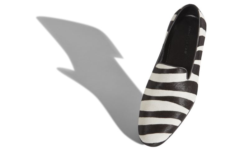 Mario, Zebra Print Calf Hair Loafers - US$975.00