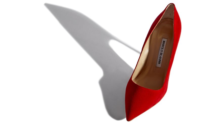 Bb, Red Suede Pointed Toe Pumps - £595.00