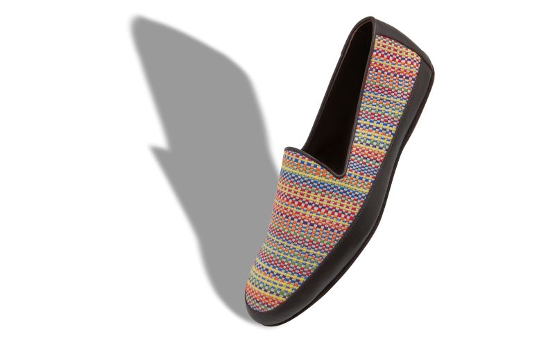 Antinous, Multicoloured Cotton Embroidered Slippers - US$348.00