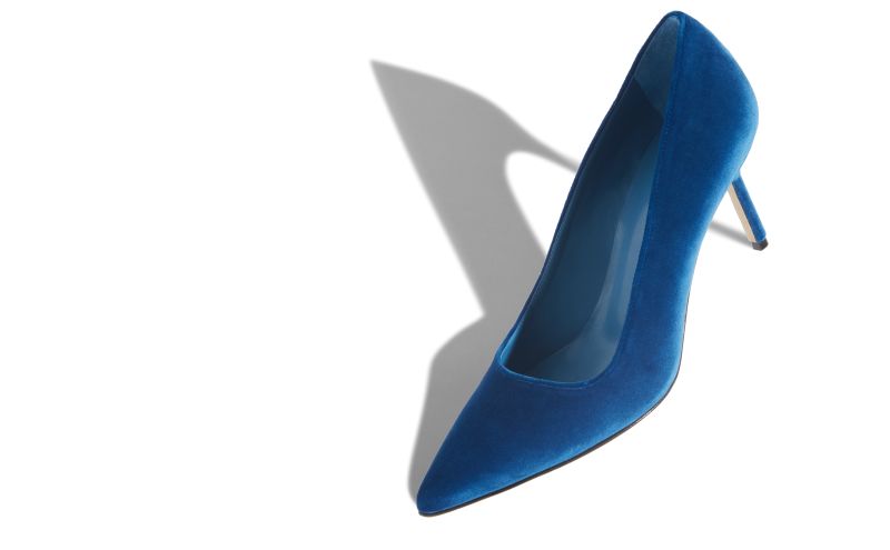 Bb velvet 70, Blue Velvet Pointed Toe Pumps - €645.00