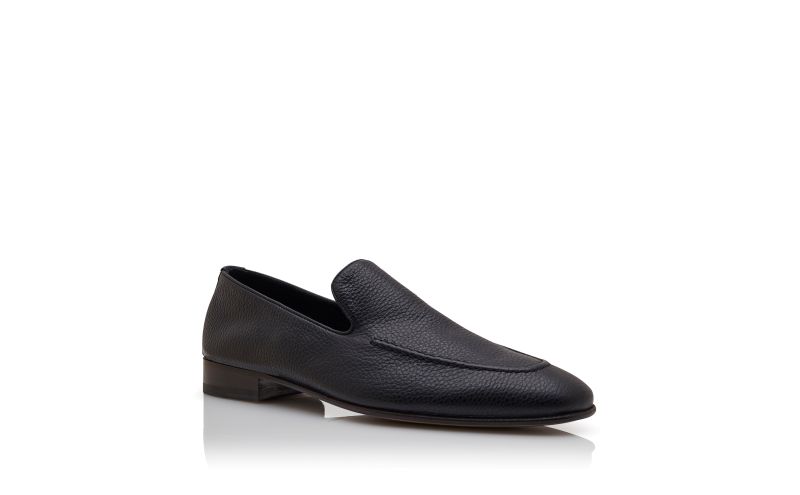 Truro, Black Calf Leather Loafers  - US$945.00