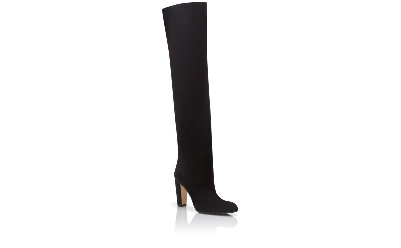 Gardahi, Black Suede Knee High Boots - US$1,795.00