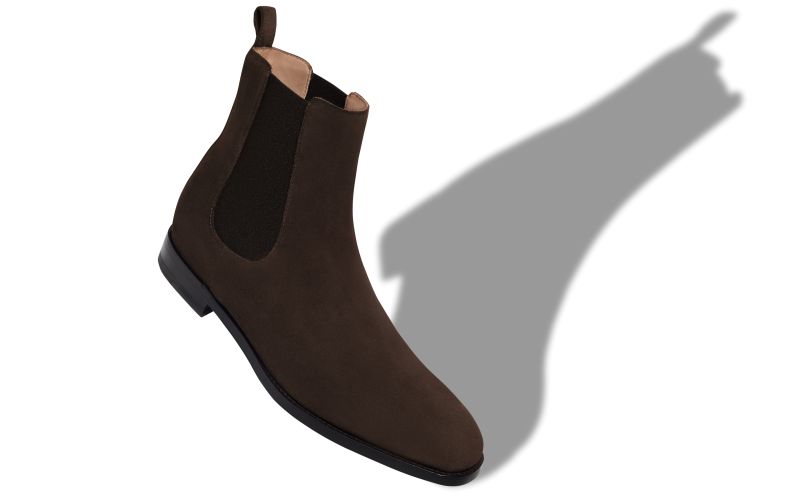 Delsa, Brown Suede Ankle Boots - US$995.00 