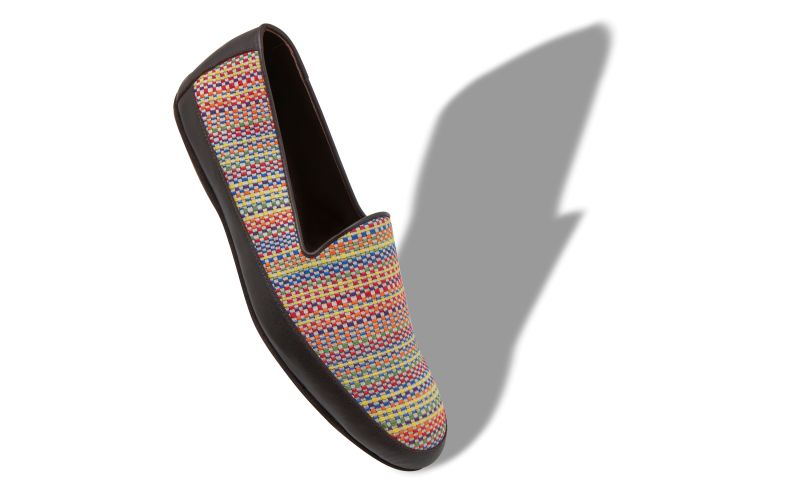 Antinous, Multicoloured Cotton Embroidered Slippers - US$348.00 