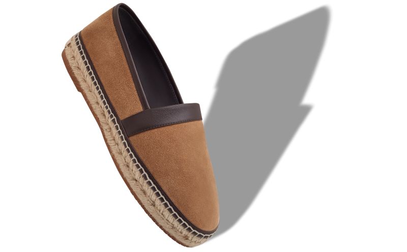 Nerano, Brown Calf Suede Espadrilles - US$675.00 