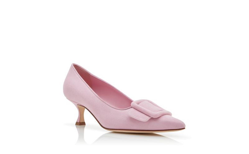 Maysalepump 50, Purple Suede Buckle Detail Pumps
 - US$845.00