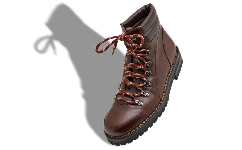 Janka, Dark Brown Calf Leather Ankle Boots - AU$2,485.00