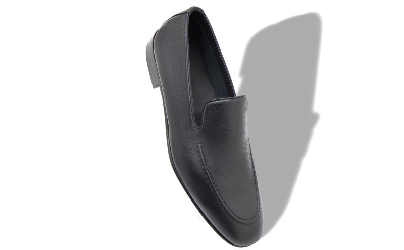 Truro, Black Calf Leather Loafers  - US$895.00 