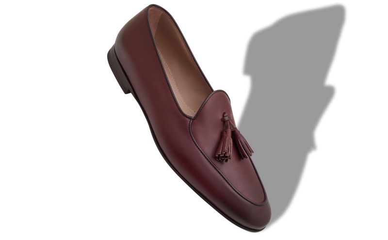 Lennox, Burgundy Calf Leather Loafers - €895.00 