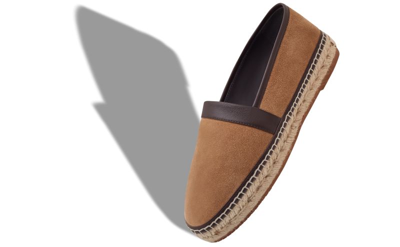 Nerano, Brown Calf Suede Espadrilles - US$675.00