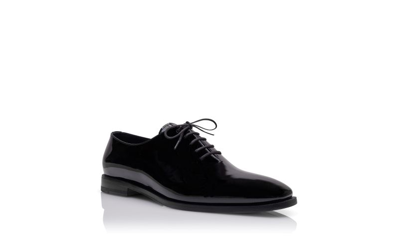 Snowdon, Black Calf Leather Lace-Up Shoes - US$1,045.00