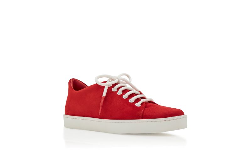 Semanada, Red Suede Low Cut Sneakers - AU$1,035.00