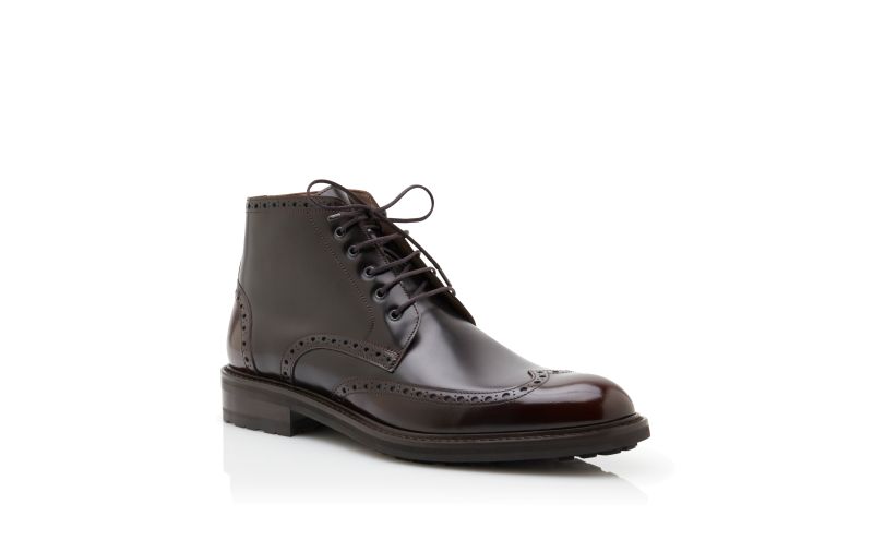 Borneo, Dark Brown Calf Leather Ankle Boots - AU$1,745.00