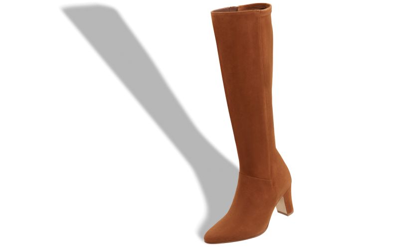 Pitana, Brown Suede Knee High Boots - US$1,625.00