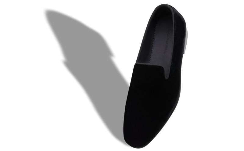 Mario, Black Velvet Loafers  - AU$1,345.00