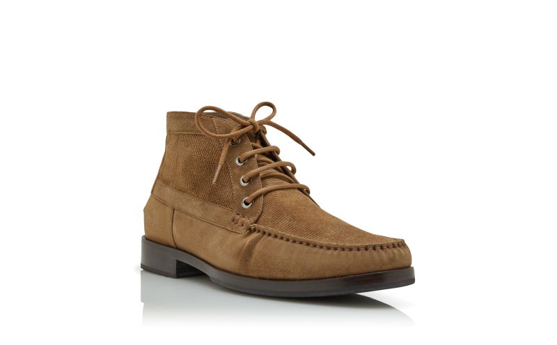 Rhinebeck, Brown Calf Suede Ankle Boots - US$1,075.00