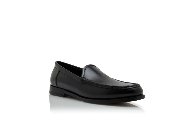 Dineguardo, Black Calf Leather Loafers - US$965.00