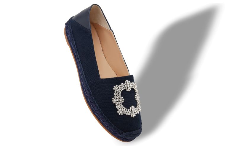 Hangrilla, Navy Blue Cotton Espadrilles  - £825.00 