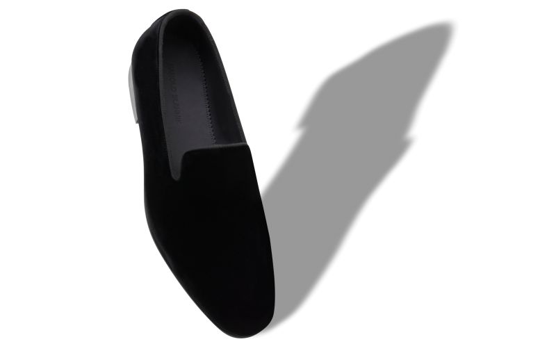 Mario, Black Velvet Loafers  - AU$1,345.00 