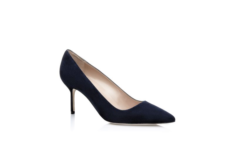 Bb 70, Navy Suede Pointed Toe Pumps - AU$1,115.00