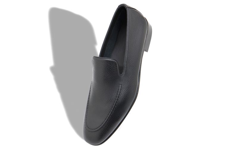 Truro, Black Calf Leather Loafers  - €825.00