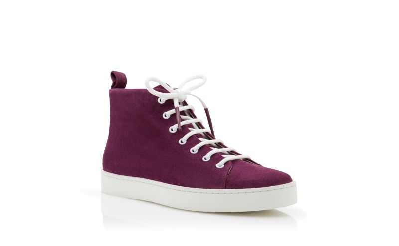 Semanadohi, Dark Purple Suede Lace-Up Sneakers - £575.00