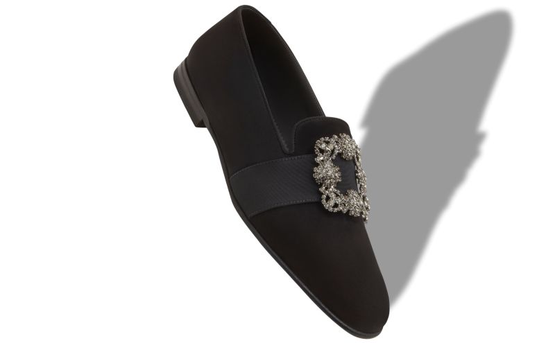 Carlton, Black Suede Jewel Buckle Loafers - £1,065.00 