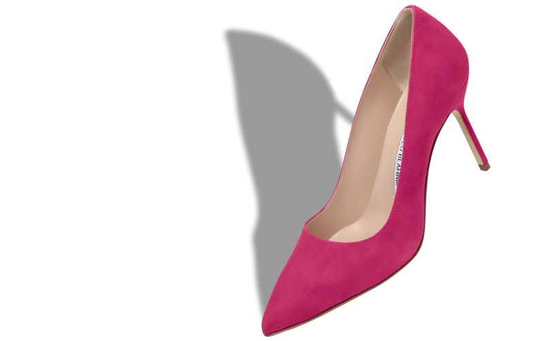 Bb 90, Pink Suede Pointed Toe Pumps - US$725.00