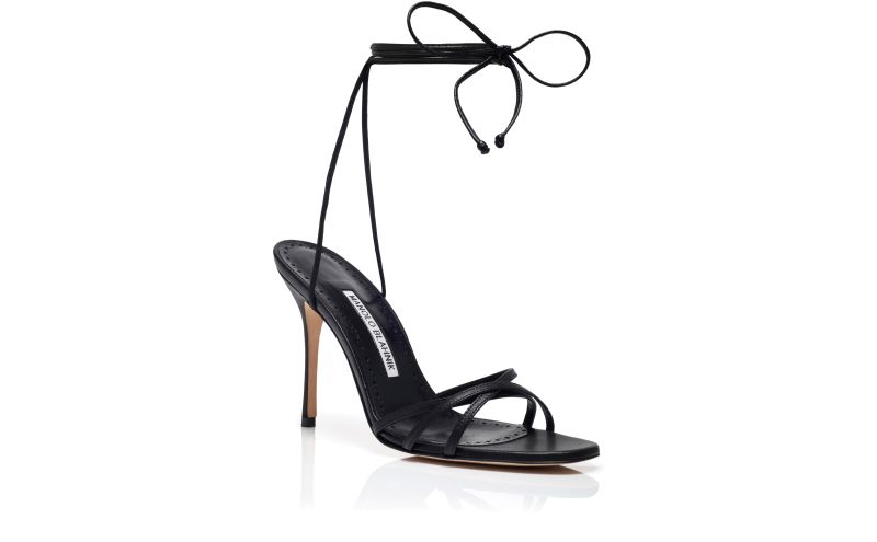 Leva, Black Nappa Leather Sandals - US$895.00