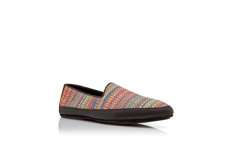 Antinous, Multicoloured Cotton Embroidered Slippers - US$348.00