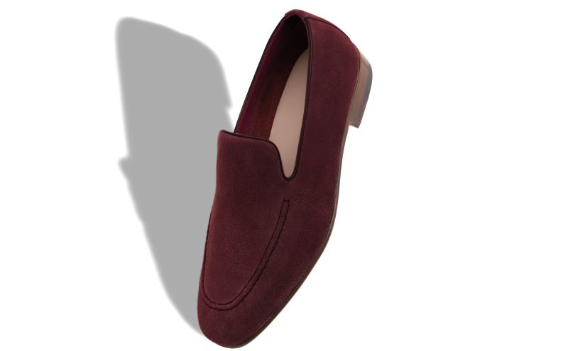 Truro, Dark Purple Suede Loafers  - US$448.00