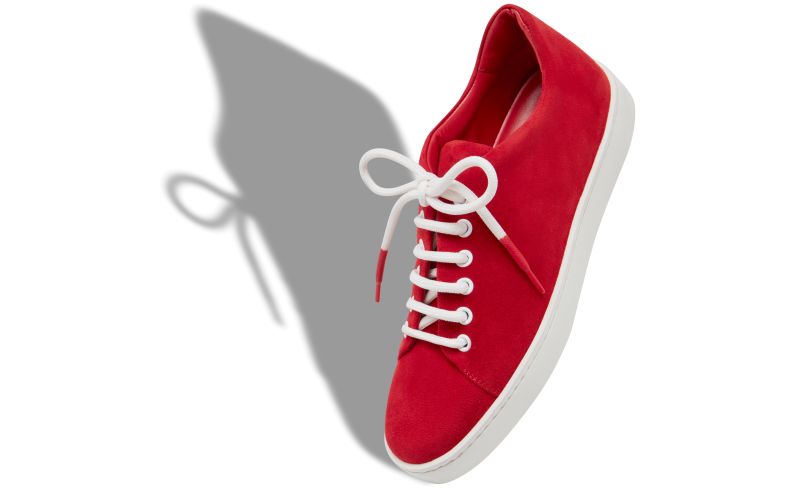 Semanada, Red Suede Low Cut Sneakers - £525.00