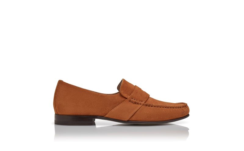 Side view of Elm, Brown Suede Loafers  - €895.00