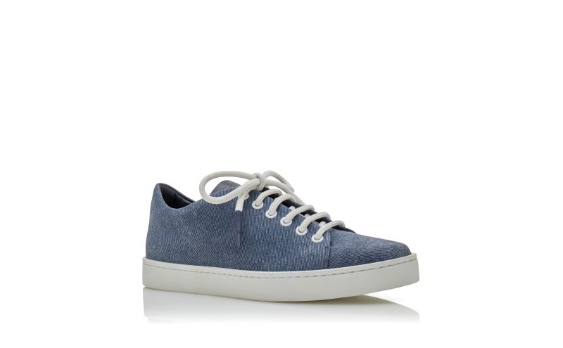 Semanada, Blue Denim Lace-Up Sneakers  - US$348.00