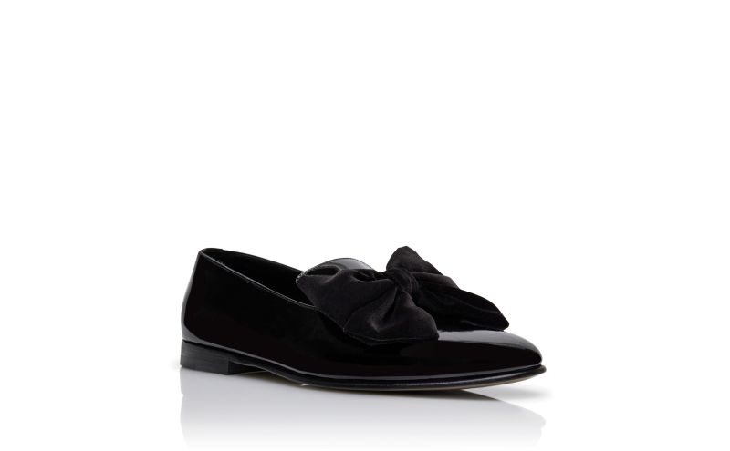 Janser, Black Patent Leather Loafers - £825.00