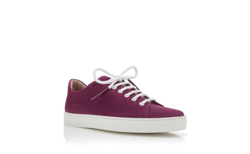 Semanado, Purple Suede Lace-Up Sneakers - US$695.00