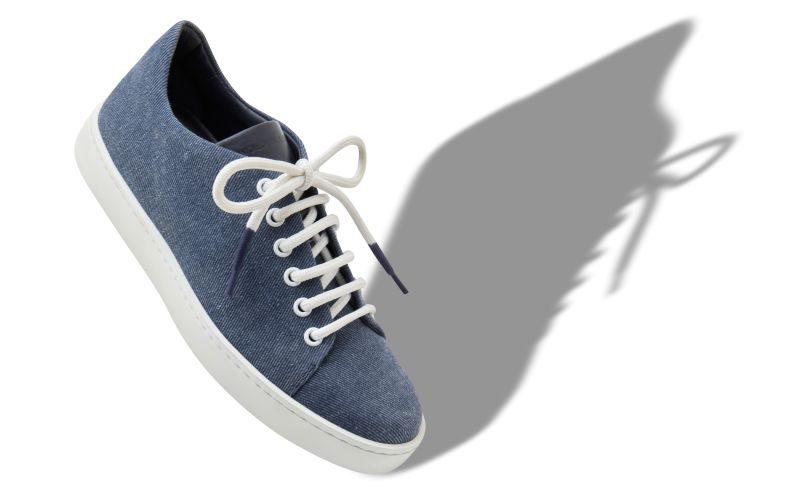 Semanada, Blue Denim Lace-Up Sneakers  - US$348.00 